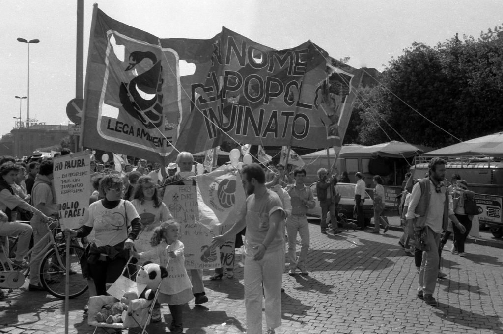Manifestazione contro il nucleare 10 maggio 1986