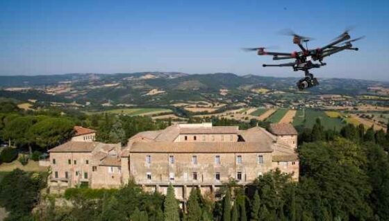 L'istituto agrario Ciuffelli di Todi (Pg) visto dal drone