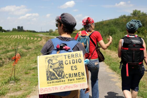 Una camminata femminista ed ecologista, dagli Appennini alla pianura bolognese, ha attraversato, circa un mese fa, i luoghi simbolo della devastazione dell'uomo (Foto: Giuditta Pellegrini)