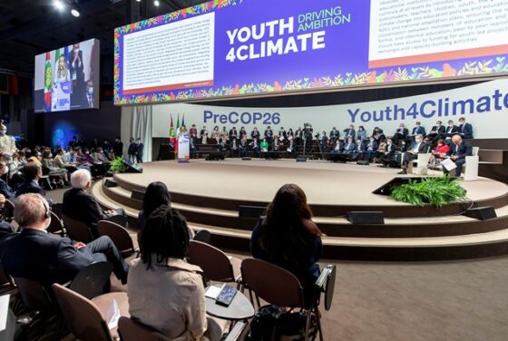 Sergio Mattarella partecipa all'evento "Youth4climate": durane la PreCop di Milano, nel settembre 2021