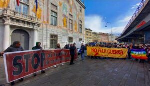 La marcia della pace di Genova, il 2 aprile scorso (Foto: Weapon Watch)