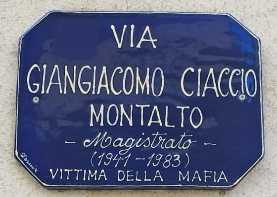 La strada intitolata a Giangiacomo Ciaccio Montalto a Marettimo