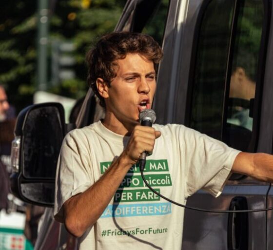 Luca Sardo, studente e attivista. È portavoce dei Fridays For Future Italia 