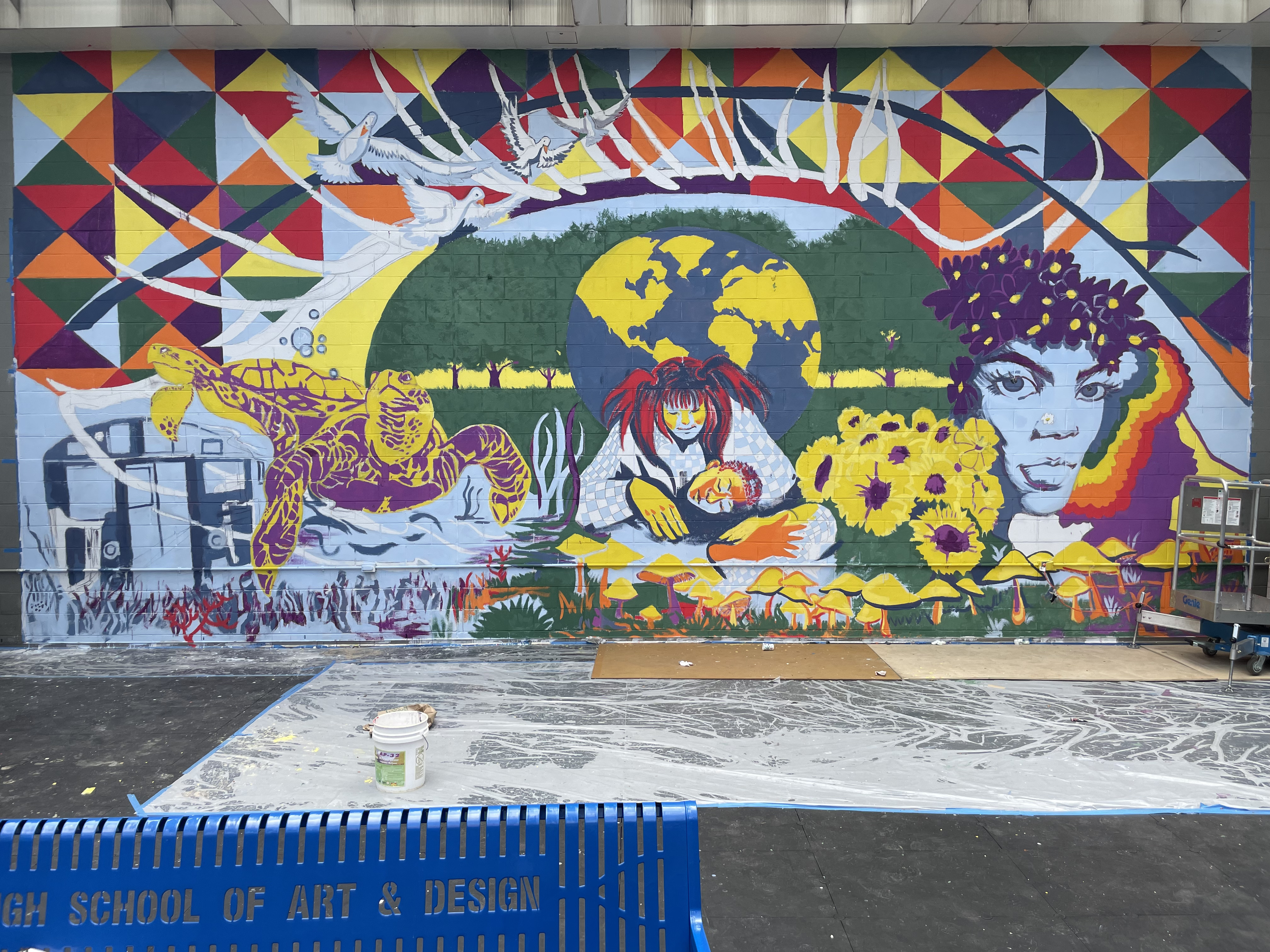 L'eco murale realizzato a Manhattan