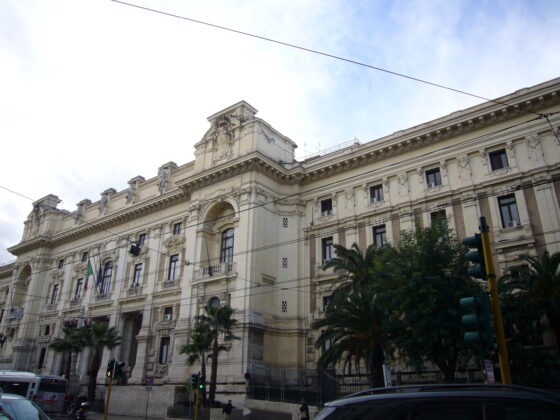 Il Ministero della Pubblica Istruzione a Viale Trastevere a Roma