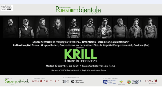 Krill, identità in viaggio. L'evento conclusivo del Festival europeo di poesia ambientale