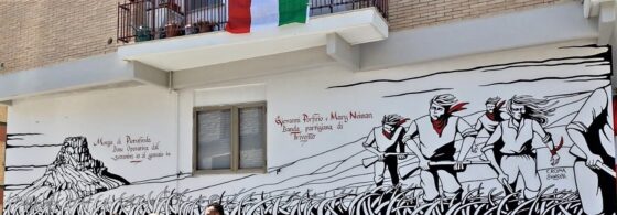 Il murale dedicato ai partigiani di Trivento