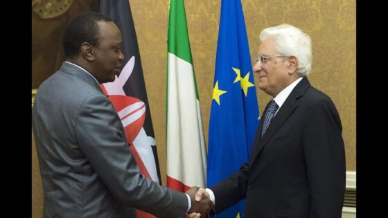 Un momento dell'incontro tra Mattarella e il presidente del Kenya William Ruto, durante la recente visita nel paese africano