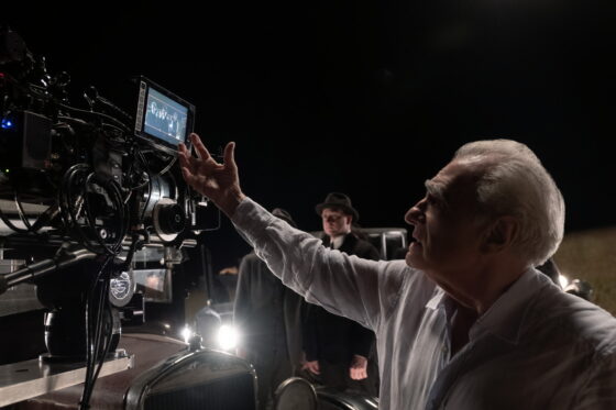 Martin Scorsese sul set 